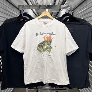 Vintage 80's Hanes Beefy T- Do The Impossible Crowned Frog Nature Tee